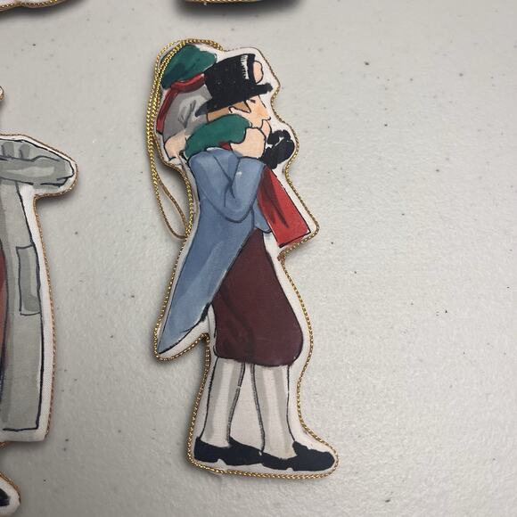 Dickens A Christmas Carol Character Ornaments Set Of 6 Vintage Holiday Decor - Picture 5 of 12